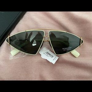 Brand New Burberry 68MM Triangular Sunglasses.